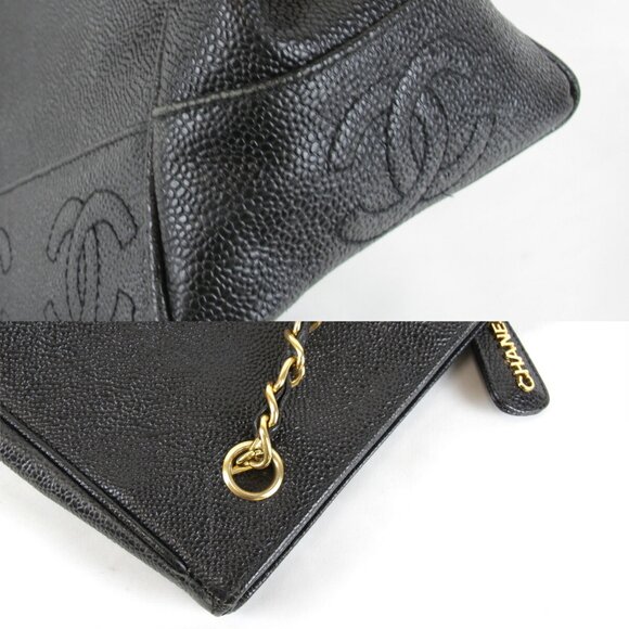 CHANEL Black Leather Shoulder Bag - Picture 8 of 9